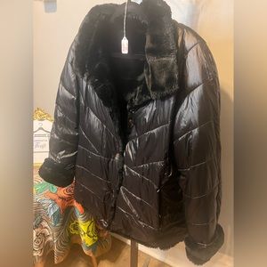 Kensie Faux Fur Reversible Jacket